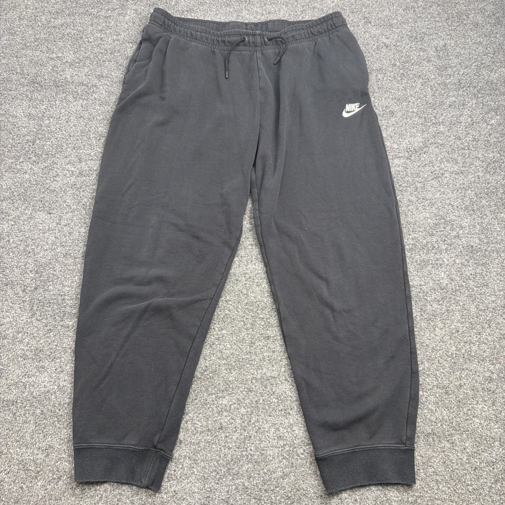 Nike Pants Mens Large Black Sportswear Club Fleece Sweatpants Joggers BV4095-010
